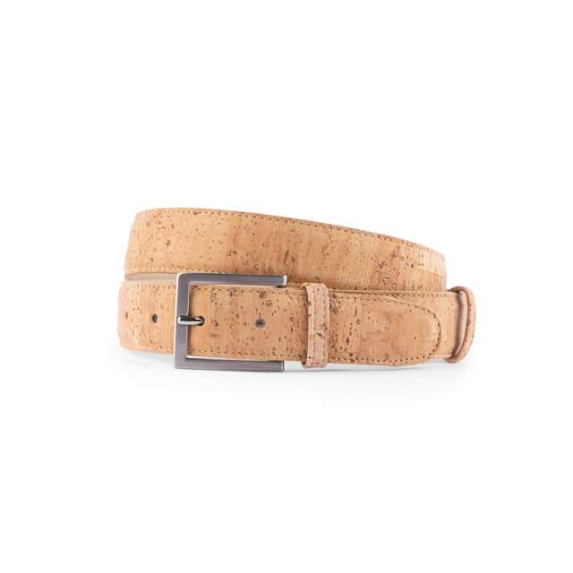 Cork Leather Belt / Natural 30 MM