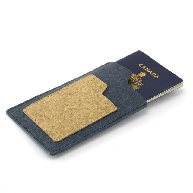 Coconut Leather Passport + Card Holder - Natural