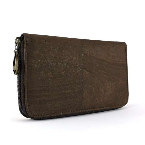 Cork Leather Purse / Dark Brown
