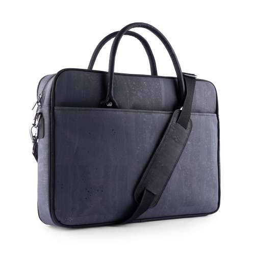 Laptop Bag / Sustainable Cork Leather Fabric / Jade