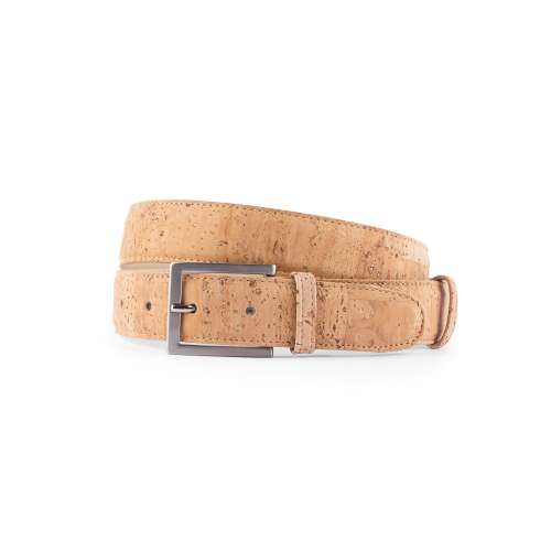 Cork Leather Belt / Natural 30 MM