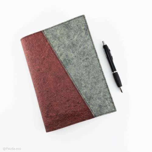Coconut Leather Refillable Notebook Cover - Red