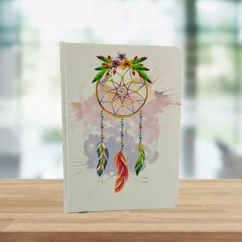 Paper Board Travel Journal / Notebook - Dream Catcher