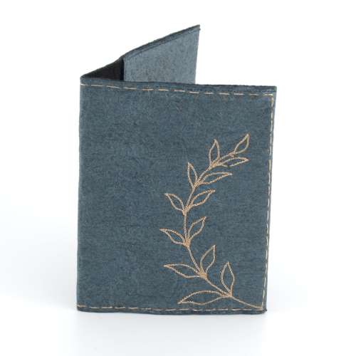 Passport Covers - Pineapple Leather Washed indigo