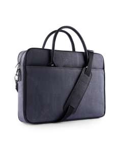 Laptop Bag / Sustainable Cork Leather Fabric / Jade