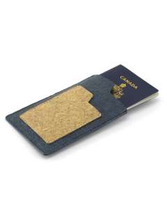 Coconut Leather Passport + Card Holder - Natural