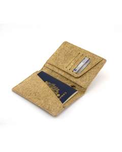 Coconut Leather Passport + Card Holder - Natural