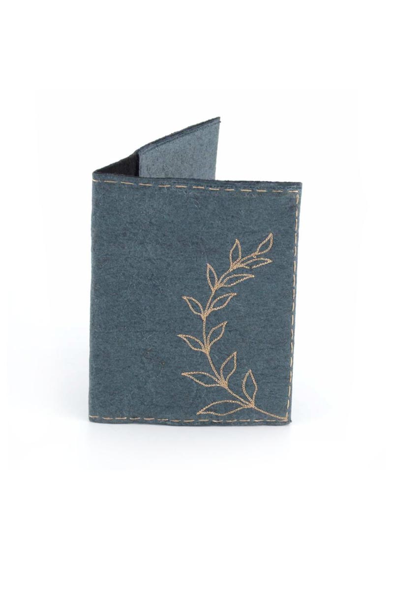 Passport Covers - Pineapple Leather Washed indigo